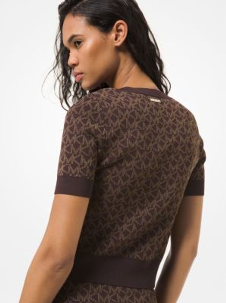 Long-Sleeve Pullover with Jacquard Pattern