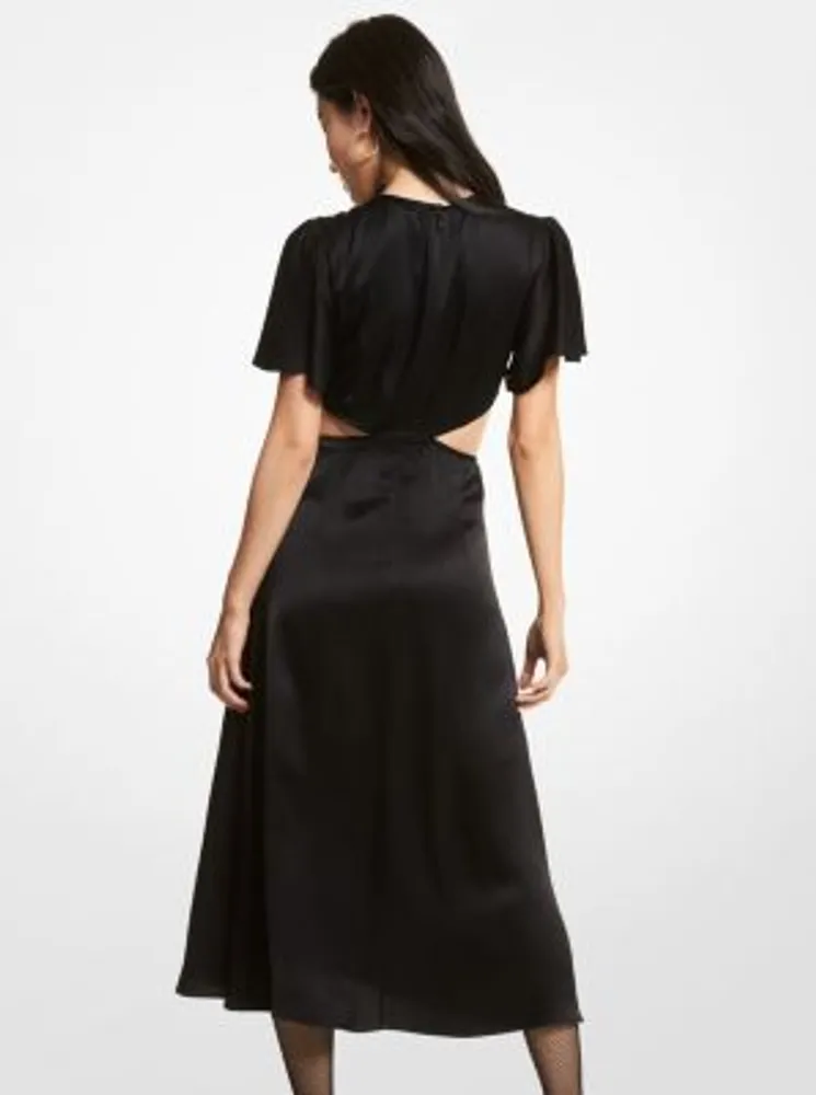 Satin Cutout Dress