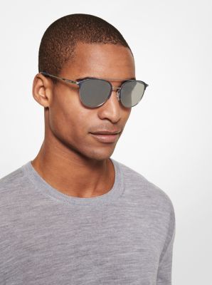 Michael Kors MK5007 Hvar I Aviator Sunglasses Rose GoldGrey Gradient at  John Lewis  Partners