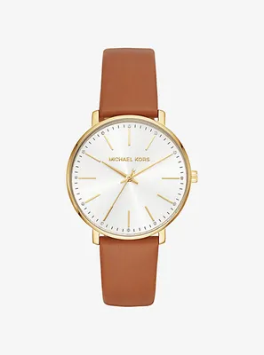 Pyper Gold-Tone Leather Watch