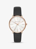 Pyper Rose Gold-Tone Leather Watch