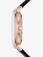 Pyper Rose Gold-Tone Leather Watch