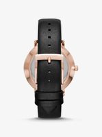 Pyper Rose Gold-Tone Leather Watch