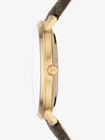 Pyper Logo and Gold-Tone Watch