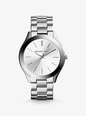 Montre Runway mince argentée