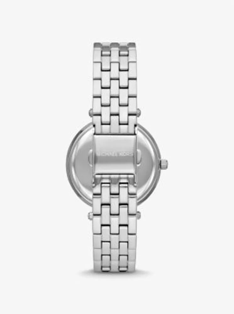 Michael Kors + Mini Darci Pavé Silver-Tone Watch | Galeries Capitale