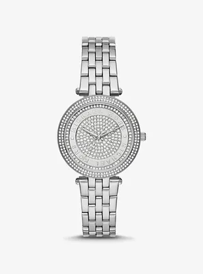 Michael Kors Mini Darci Pavé Silver-Tone Watch | Square One