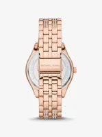 Harlowe Pavé Rose Gold-Tone Watch