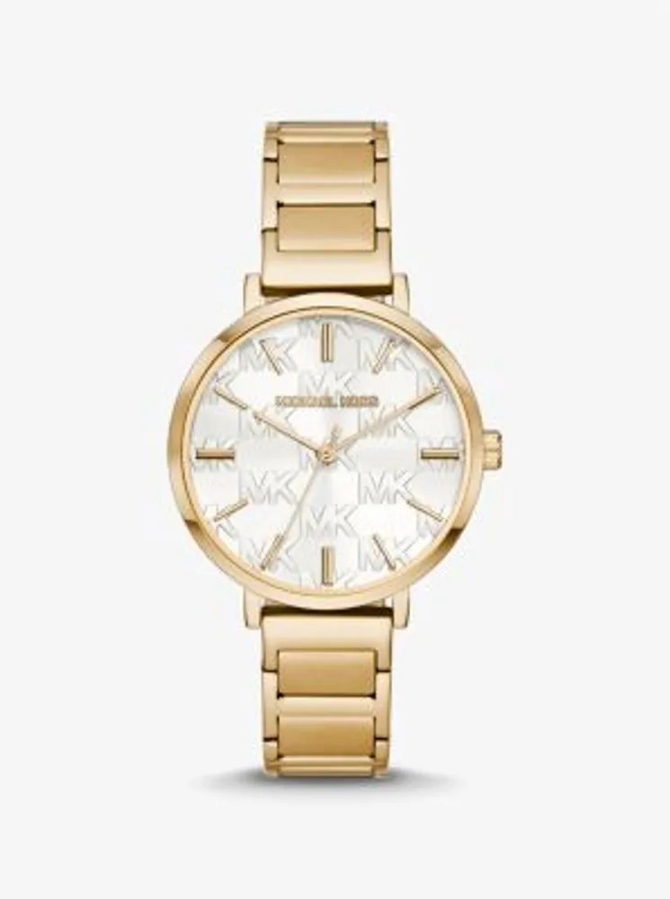 Addyson Gold-Tone Logo Watch