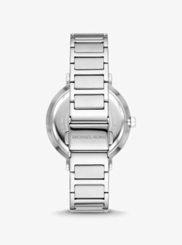 Addyson Silver-Tone Logo Watch