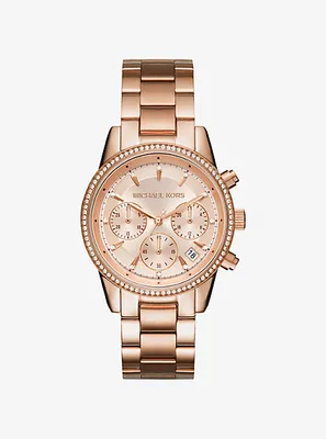 Ritz Rose Gold-Tone Watch