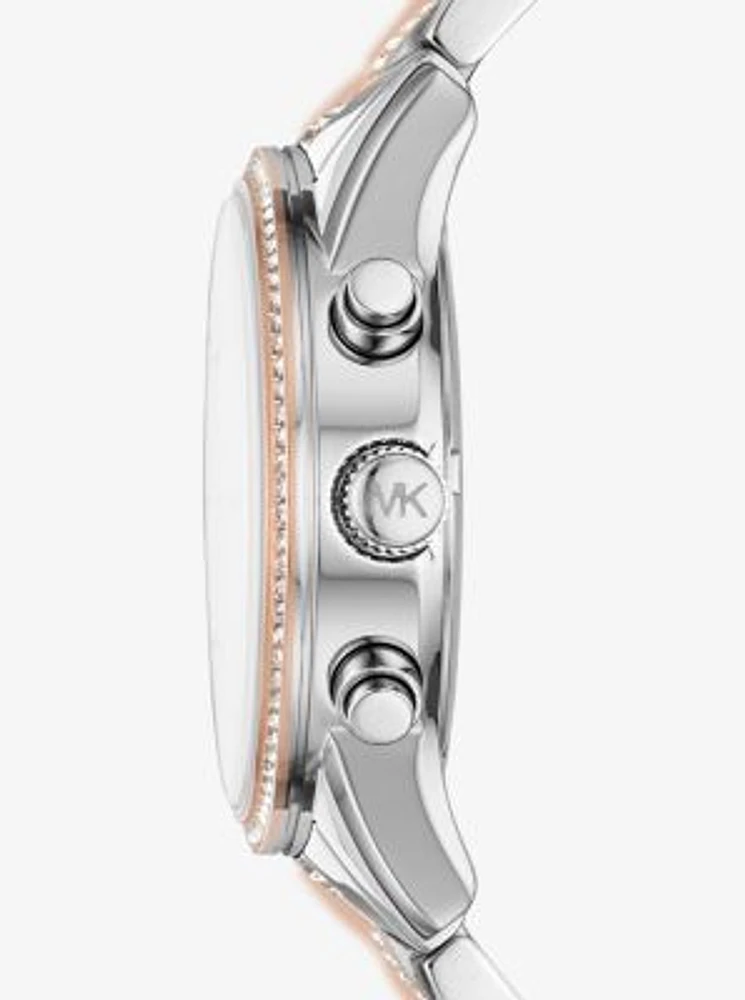 Ritz Pavé Two-Tone Watch