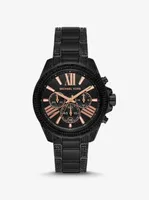 Montre Wren noire à pavé