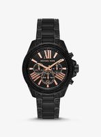 Wren Pavé Black-Tone Watch