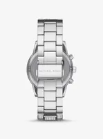 Ritz Pavé Silver-Tone Watch