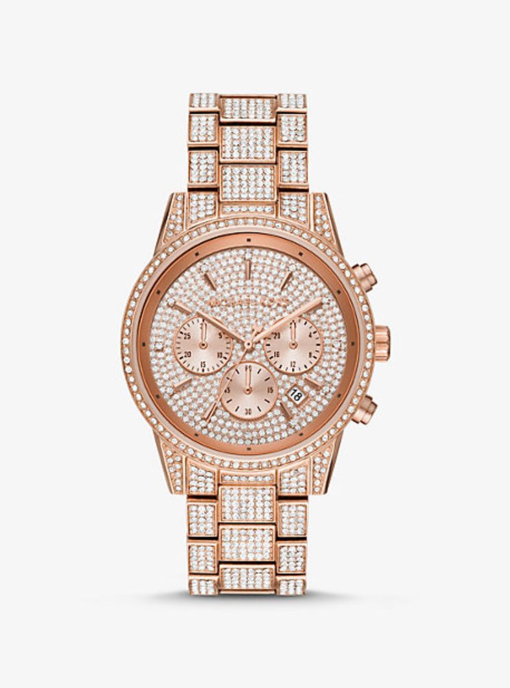 Montre Femme  Mixte Michael Kors Acier Or Rose Marron  eBay