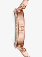 Oversized Parker Pavé Rose Gold-Tone Watch