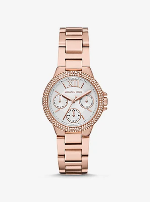 Mini Camille Pavé Rose Gold-Tone Watch