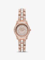 Limited Edition Petite Runway Pavé Rose Gold-Tone Watch