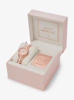 Limited Edition Petite Runway Pavé Rose Gold-Tone Watch