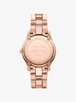 Limited Edition Petite Runway Pavé Rose Gold-Tone Watch