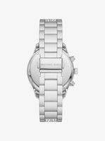Oversized Layton Pavé Silver-Tone Watch