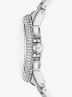 Oversized Camille Pavé Silver-Tone Watch