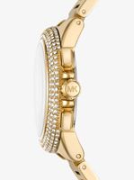 Oversized Camille Pavé Gold-Tone Watch