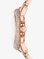 Oversized Camille Pavé Rose Gold-Tone Watch