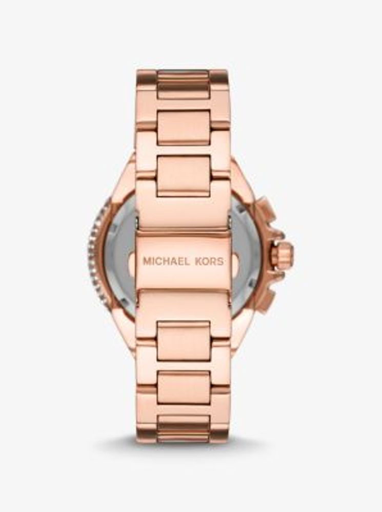 Oversized Camille Pavé Rose Gold-Tone Watch