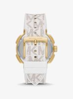 Oversized Sydney Pavé Gold-Tone and Logo Watch