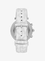 Oversized Parker Pavé Silver-Tone and Logo Watch