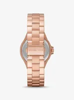 Montre Lennox de ton or rose à pavé