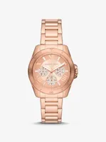 Montre Alek miniature de ton or rose à pavé