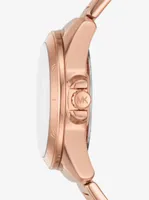 Montre Alek miniature de ton or rose à pavé