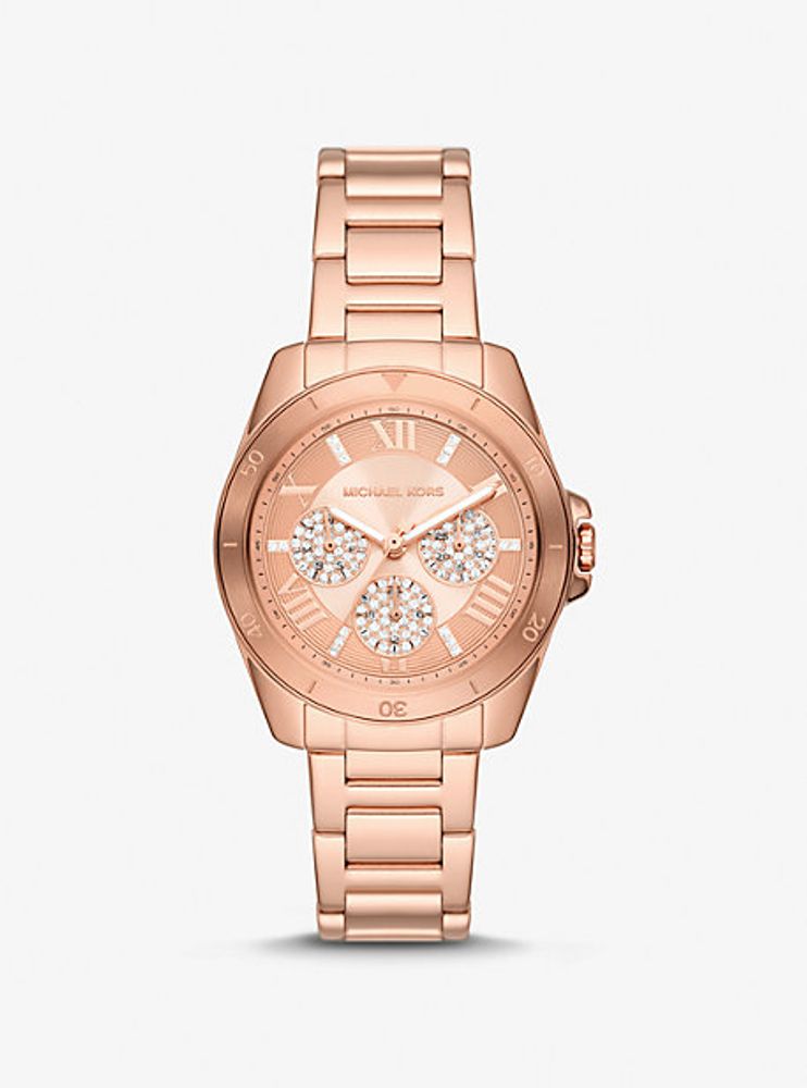 Mini Alek Pavé Rose Gold-Tone Watch