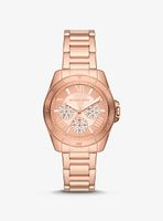 Mini Alek Pavé Rose Gold-Tone Watch