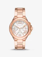 Montre Camille surdimensionnée de ton or rose