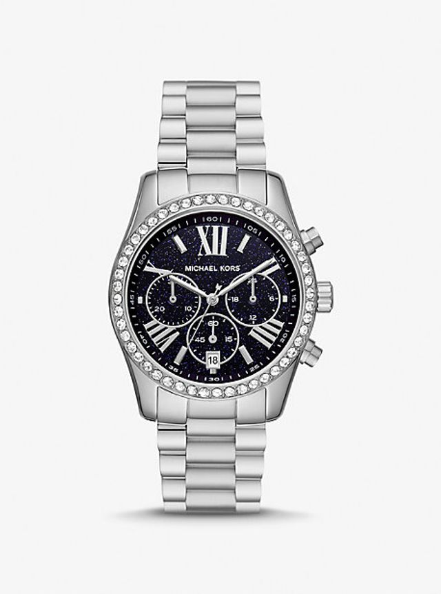 Michael Kors Charley Pavé Silver-Tone Watch | Square One