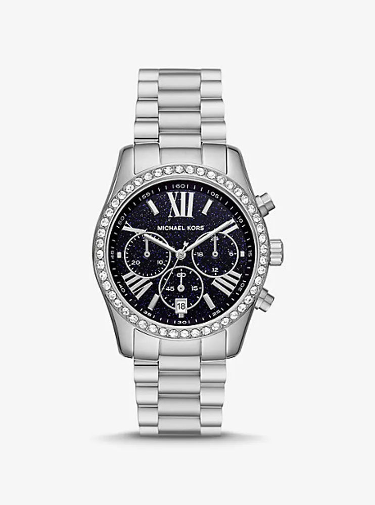 Lexington Pavé Silver-Tone Watch