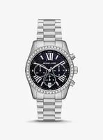 Lexington Pavé Silver-Tone Watch