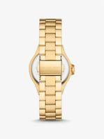 Mini Lennox Pavé Gold-Tone Watch