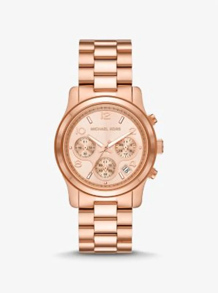 Slim Runway Rose Gold-Tone Watch