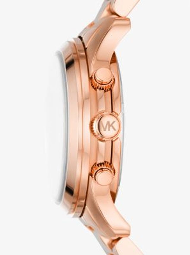 Montre Runway mince de ton or rose