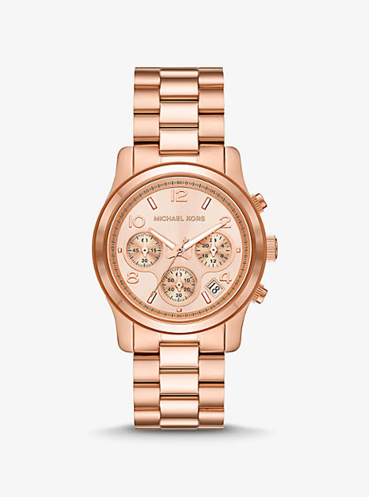 Slim Runway Rose Gold-Tone Watch