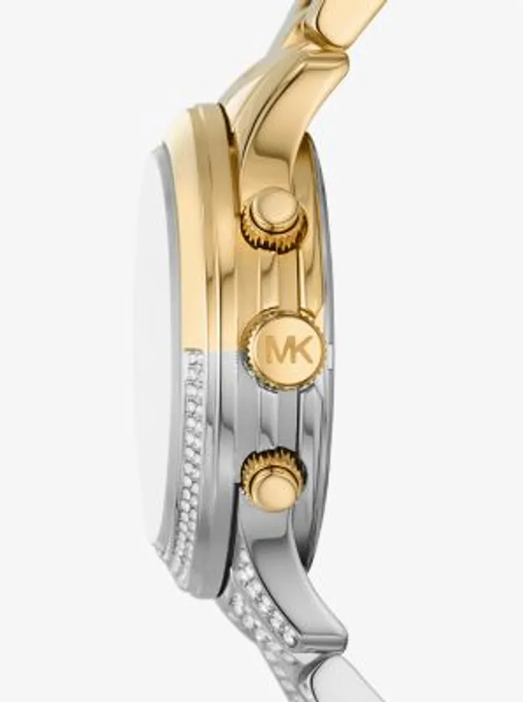 Slim Runway Pavé Two-Tone Watch