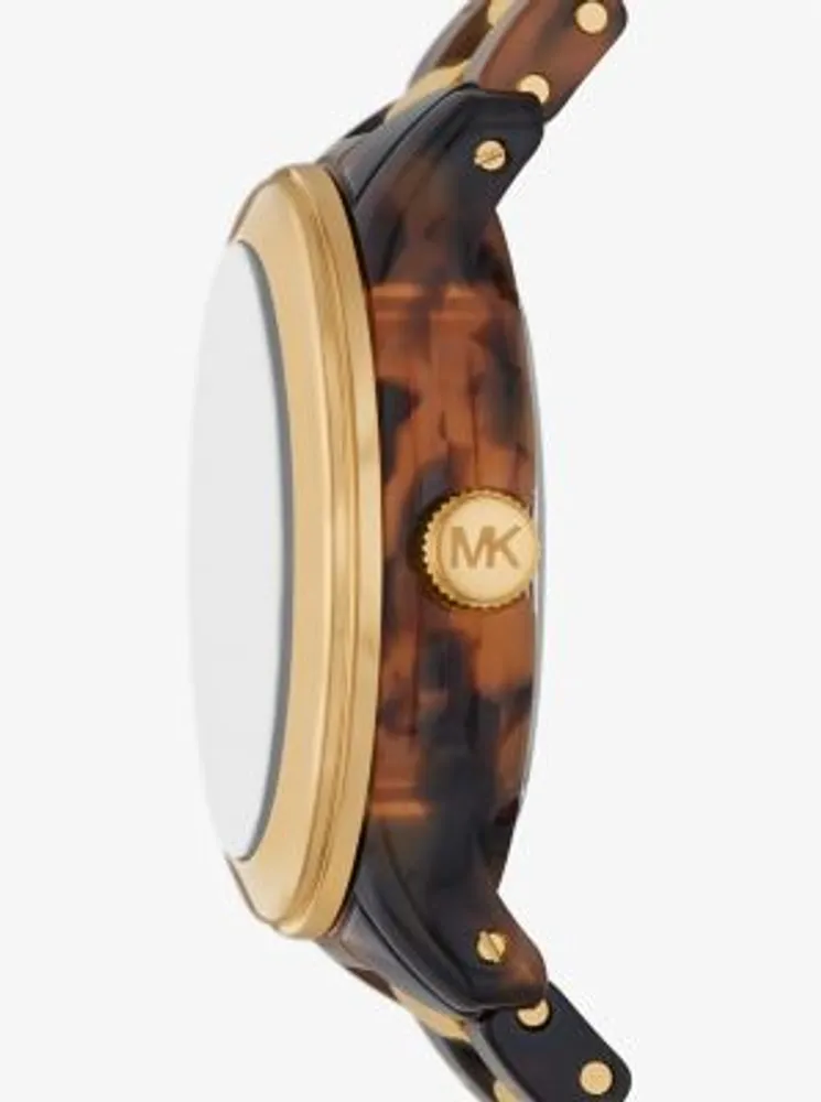 Michael Kors Runway ThreeHand GoldTone Stainless Steel Watch  MK6911   Watch Station