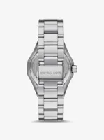 PRIDE Limited-Edition Oversized Raquel Rainbow Pavé Silver-Tone Watch