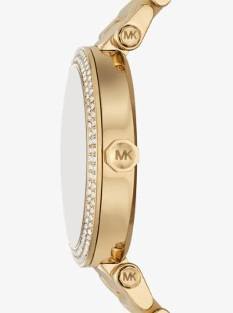 Parker Pavé Gold-Tone and Acetate Watch