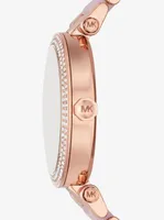 Parker Pavé Rose Gold-Tone and Acetate Watch